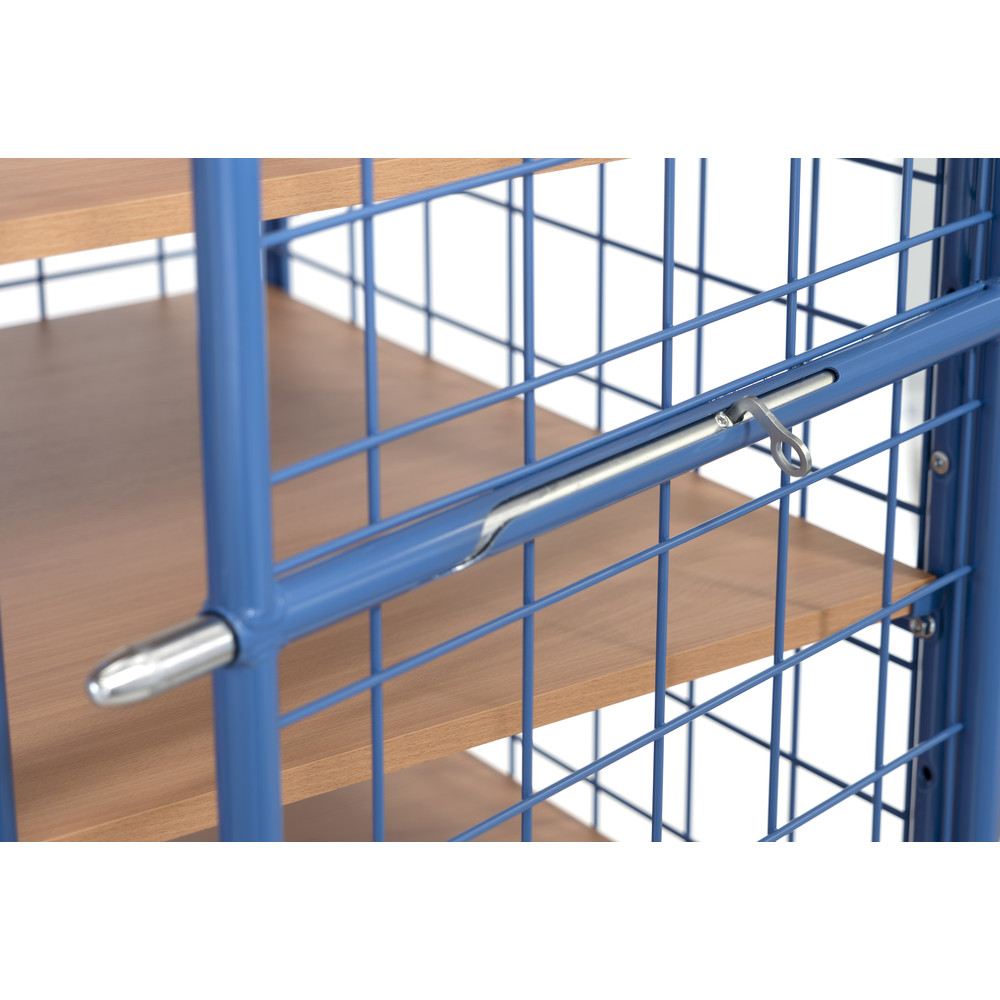 fetra® Shelved trolley with wing doors 8581-3DE